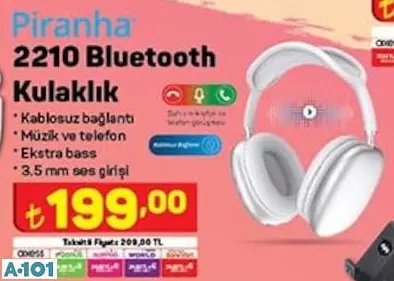 PİRANHA BLUETOOTH KULAKLIK